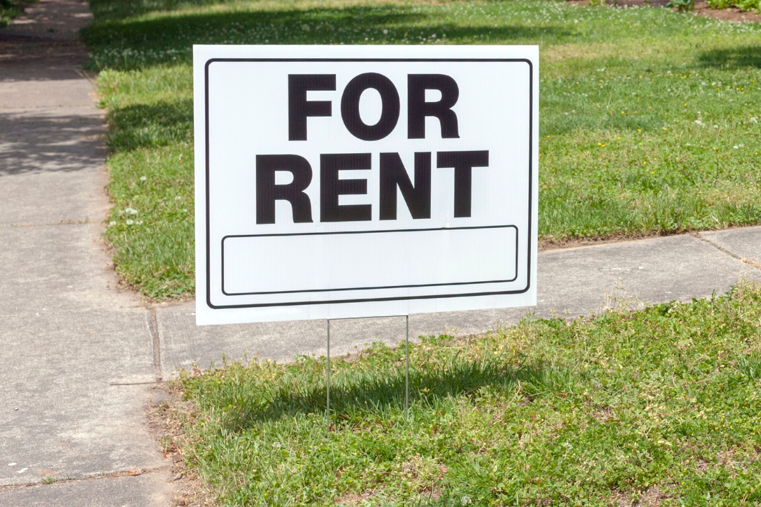 For rent sign