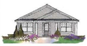 Front Elevation, MICH Homes Jackson