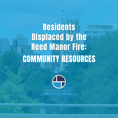 Residents Displaced by the Reed Manor Fire Community Resources - News Flash Graphic