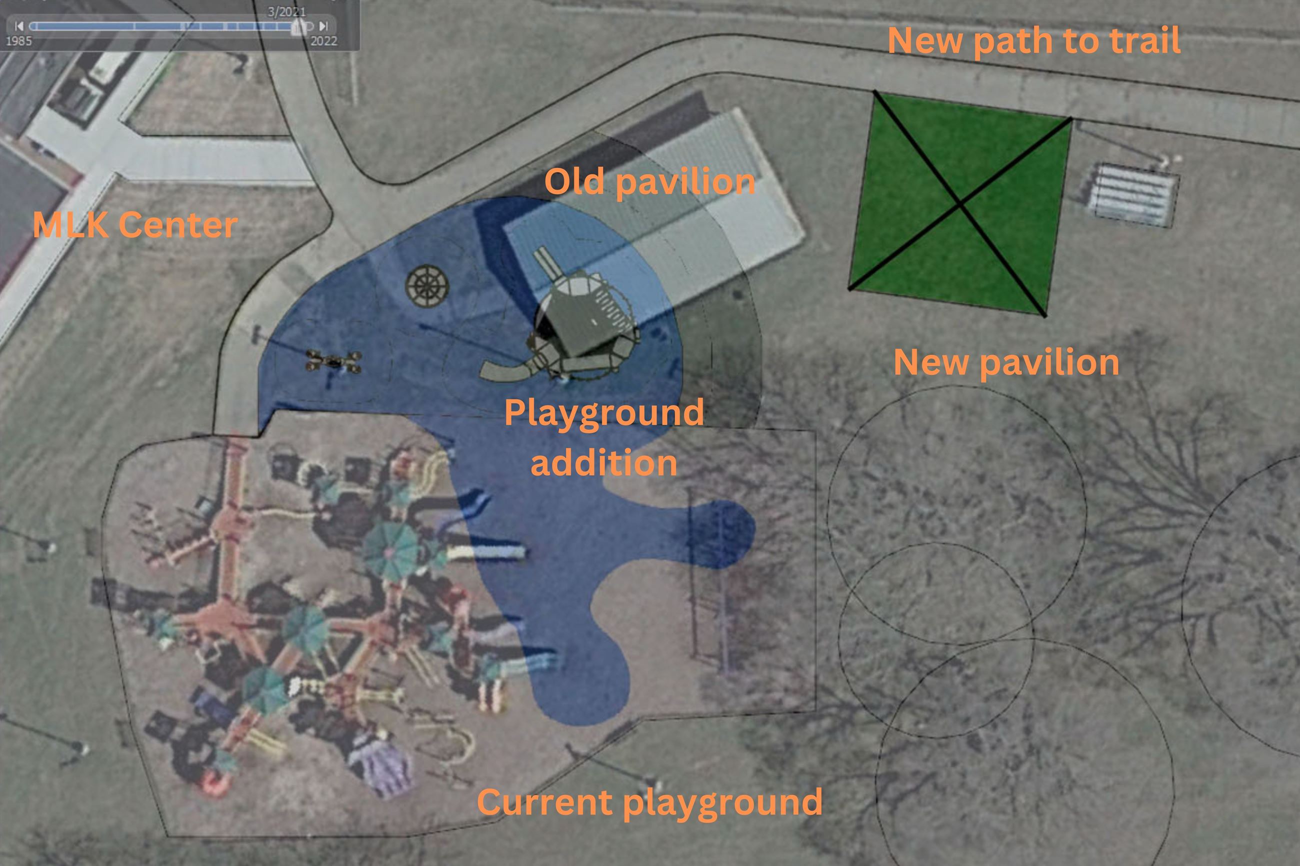New playground area map