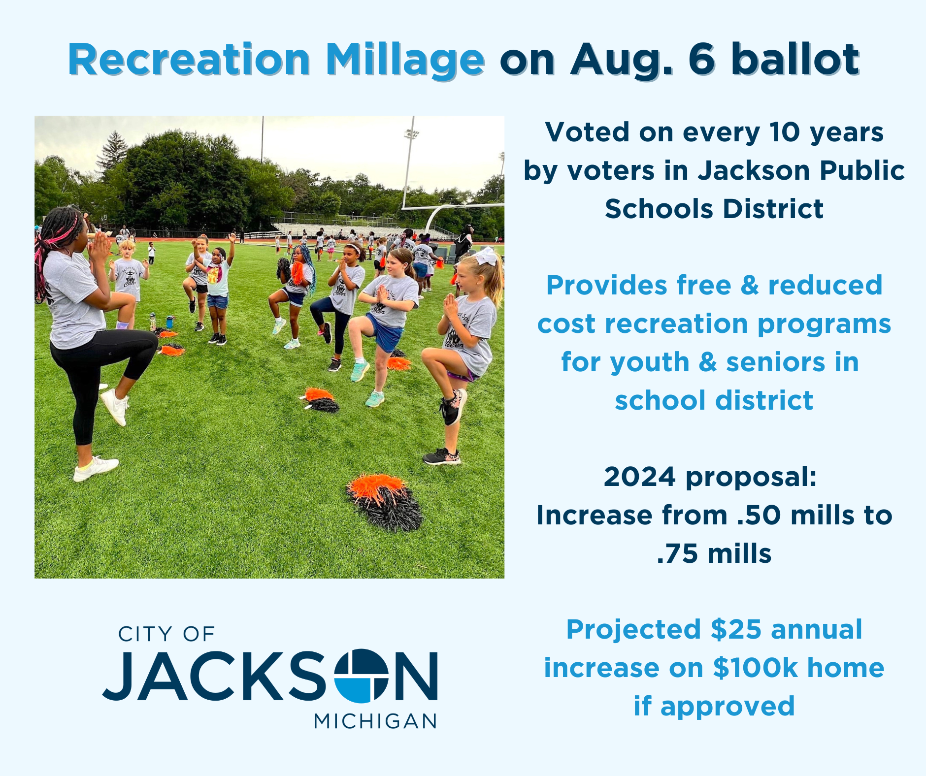 Recreation Millage graphic