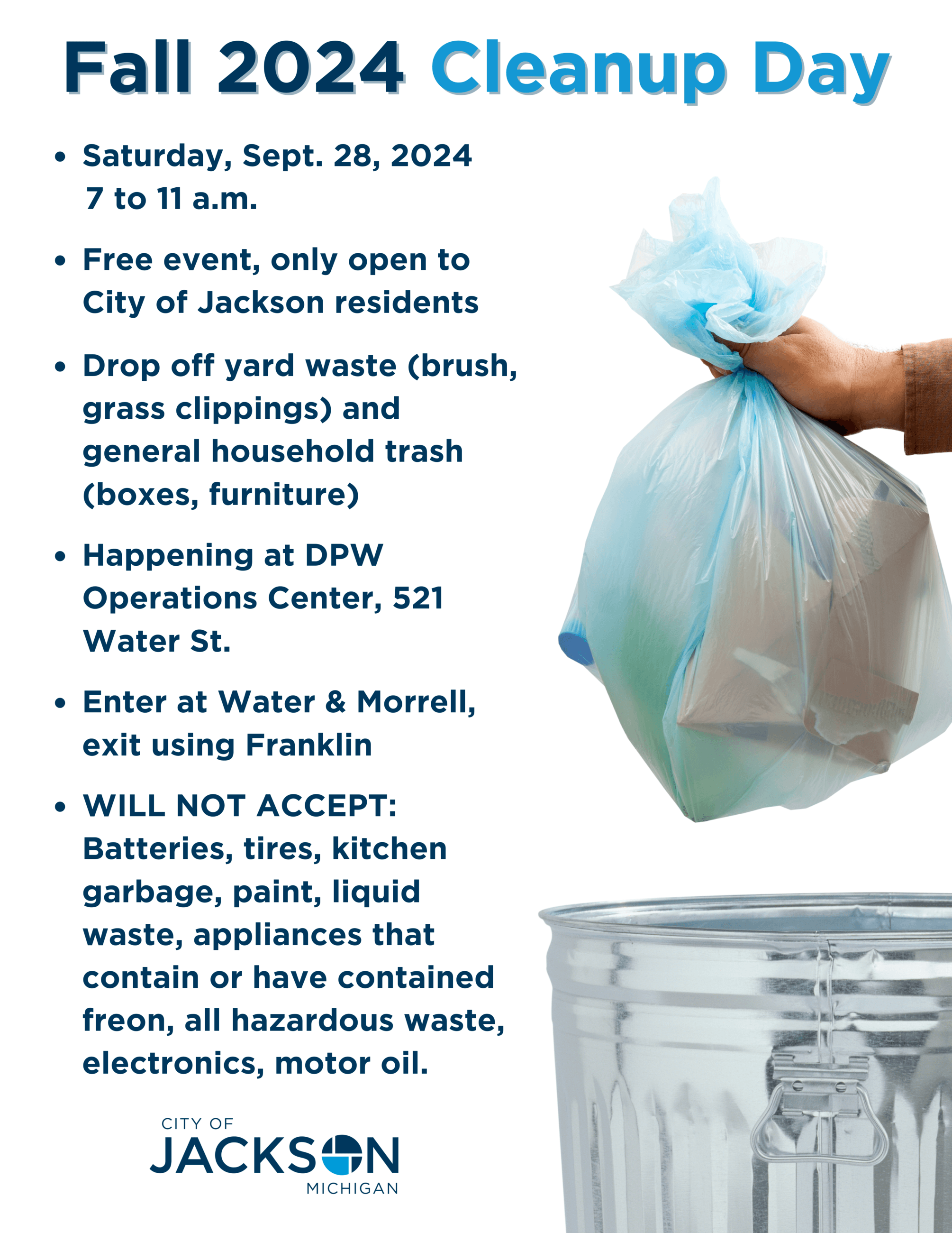 Fall 2024 Cleanup Day graphic (8.5 x 11 in)