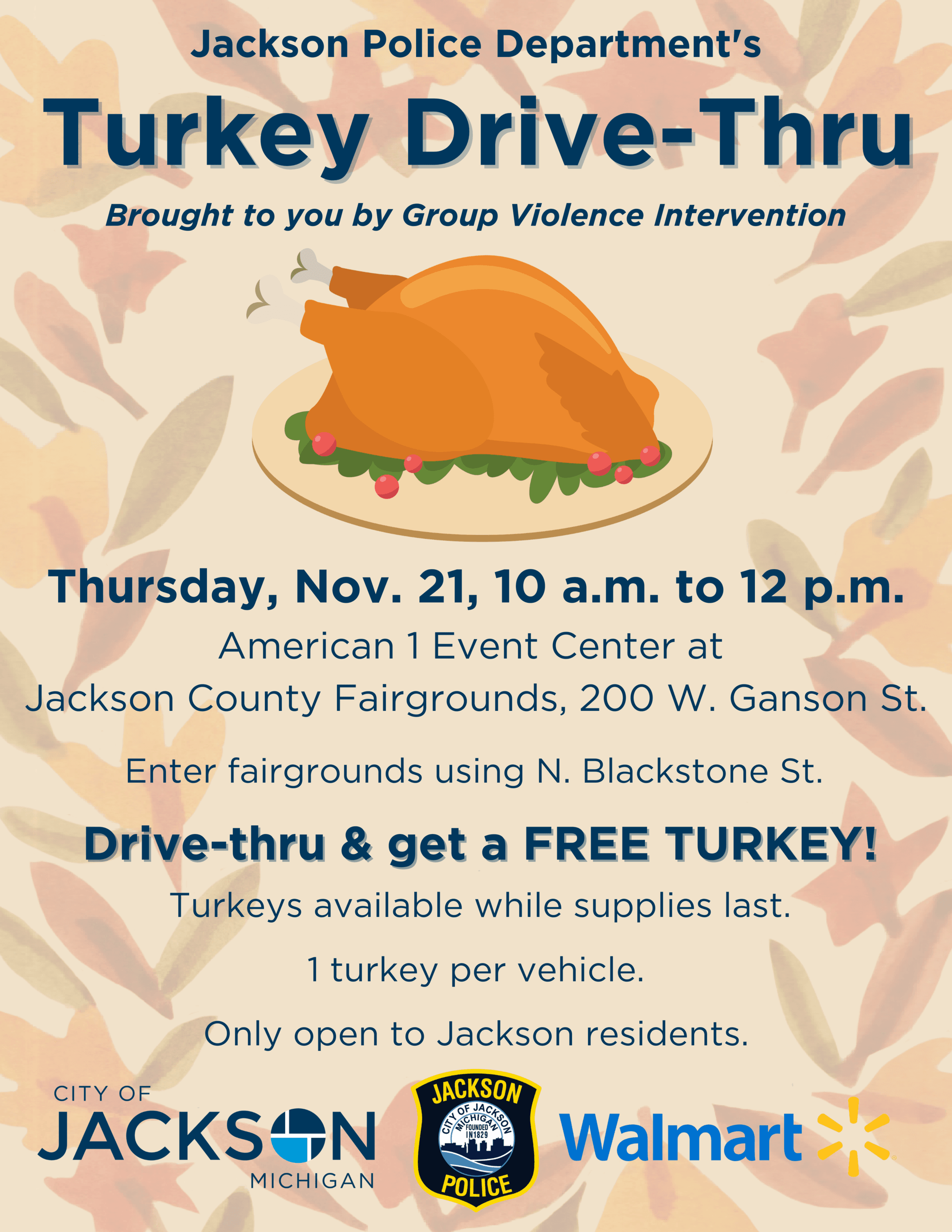 Turkey Drive-Thru flyer 2024