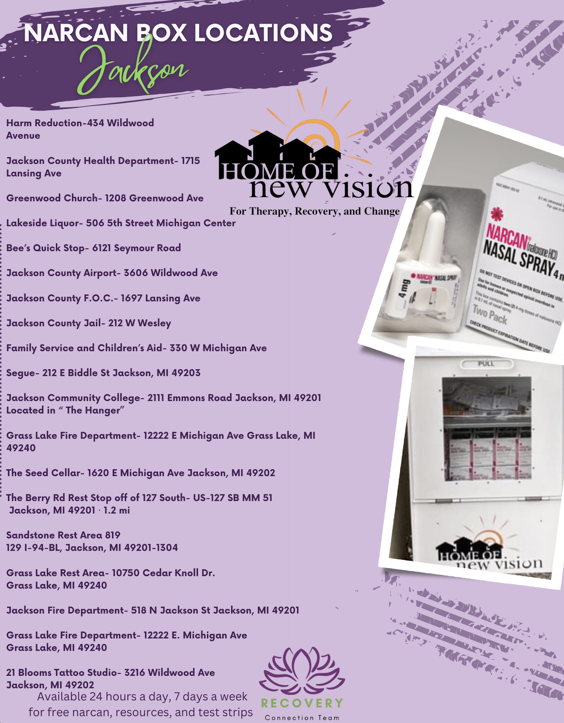 Narcan box locations