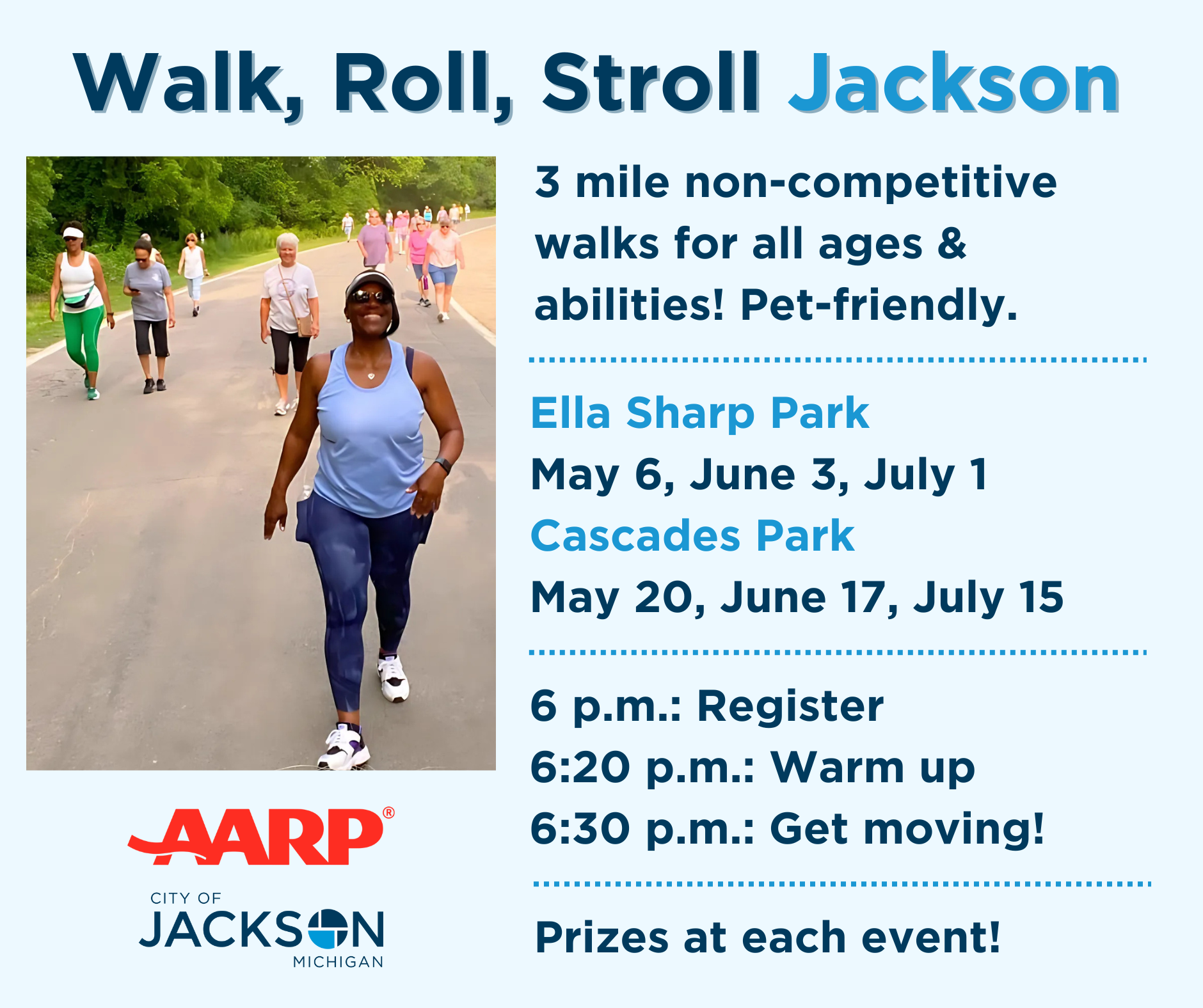 Walk Roll and Stroll Jackson 2024 Graphic