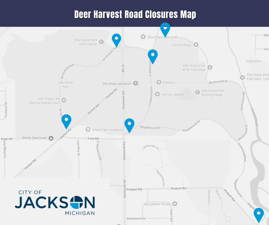 Deer Harvest Temporary Road Closures Map