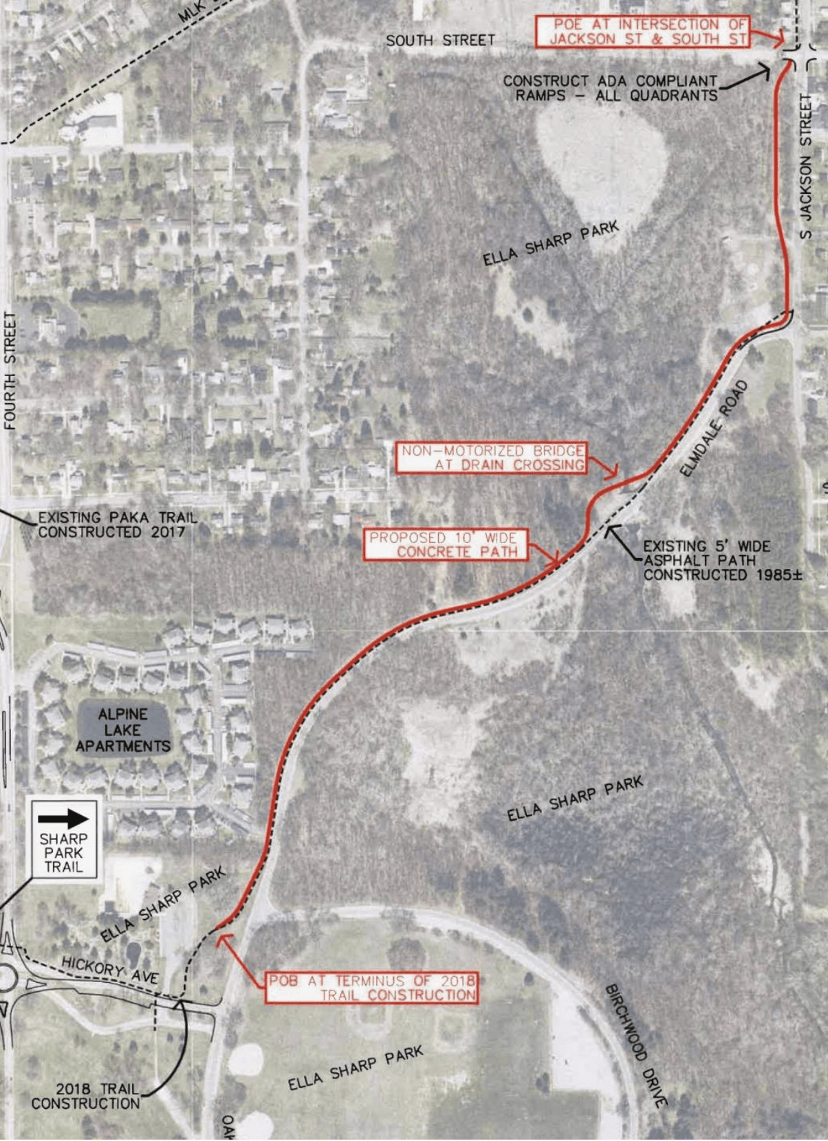 Elmdale Trail Map
